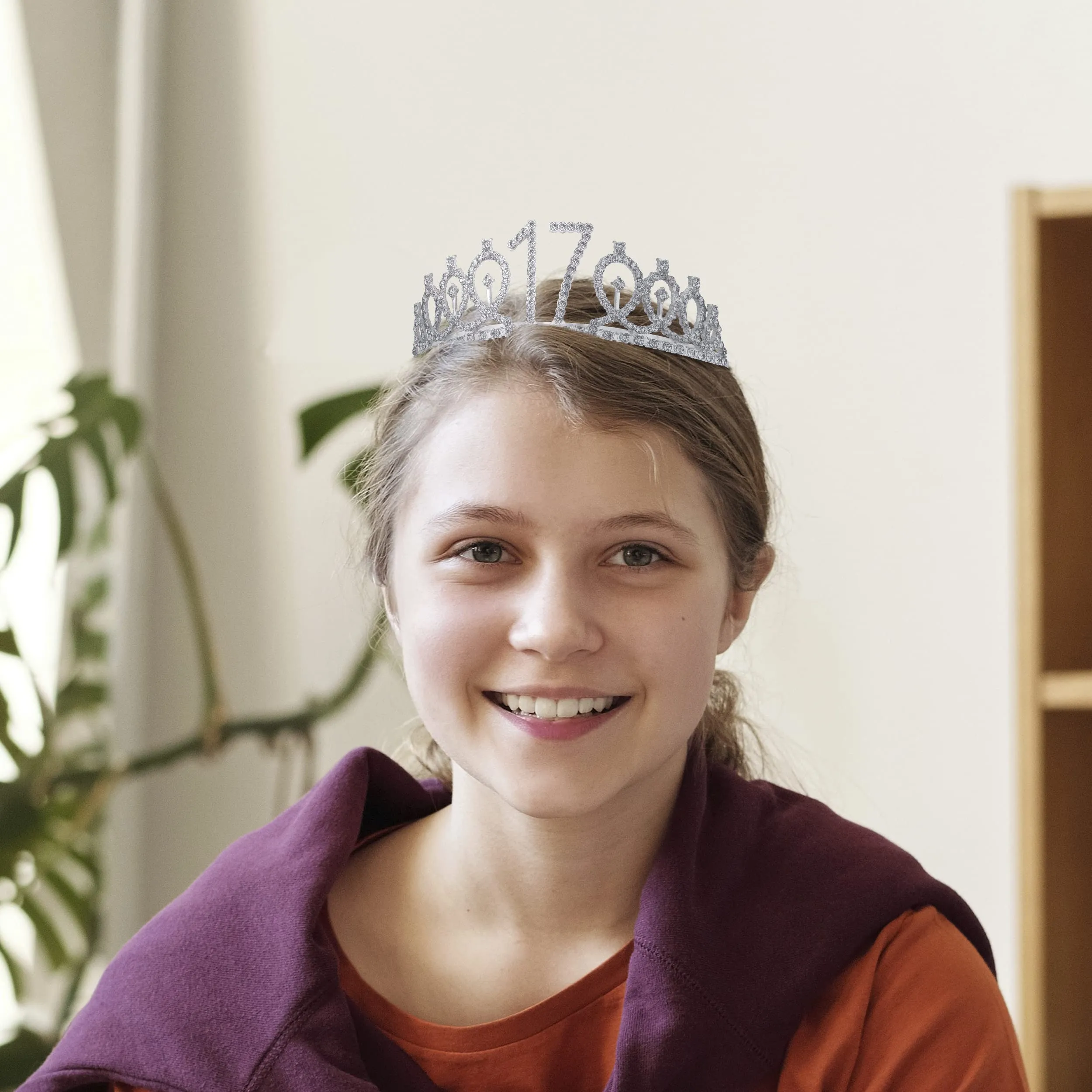 17th Birthday, 17th Birthday Gifts for Girls, 17th Birthday Tiara and Sash Silver, 17th