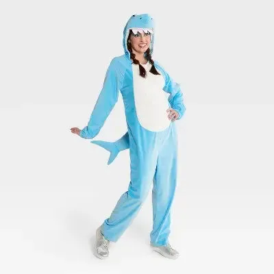 Adult Blue Shark Halloween Costume Jumpsuit M - Hyde & EEK! Boutique