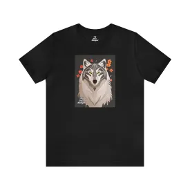 Art Deco Wolf, Soft 100% Jersey Cotton T-Shirt, Unisex, Short Sleeve, Retail Fit