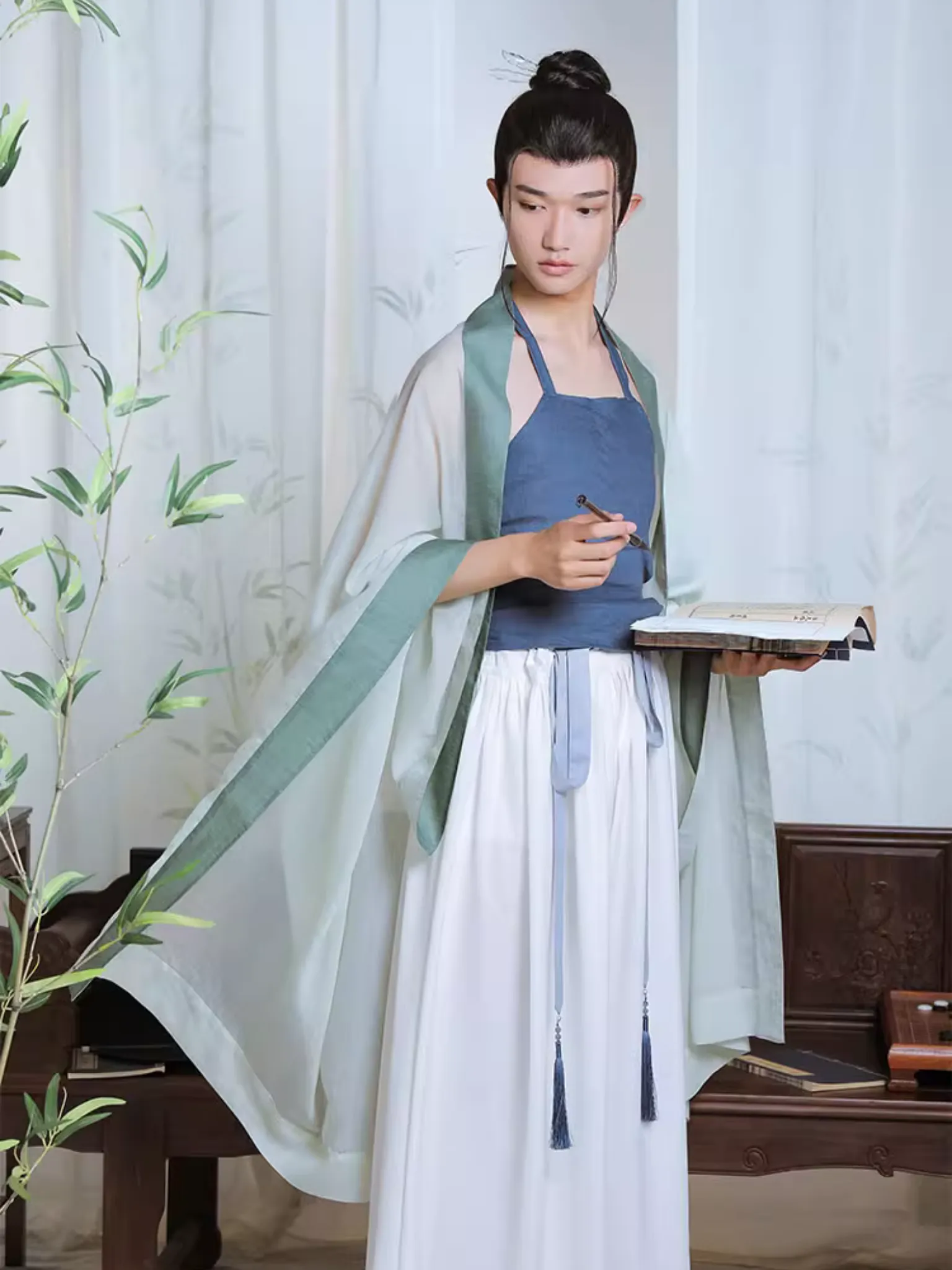 Baofu 抱腹 Song Dynasty Pure Linen Men's Undergarment