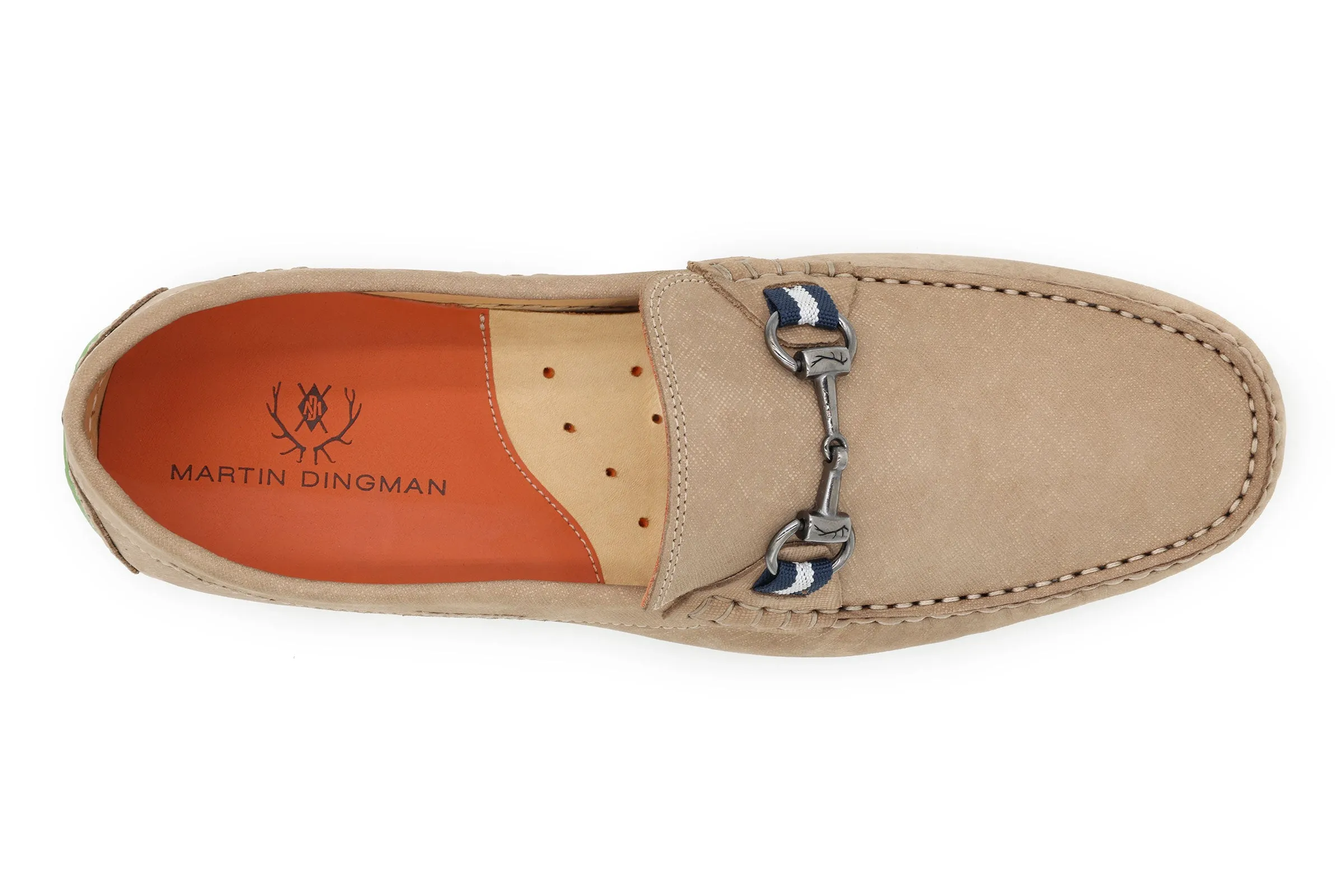 Bermuda Nubuck Horse Bit Loafers - Sand