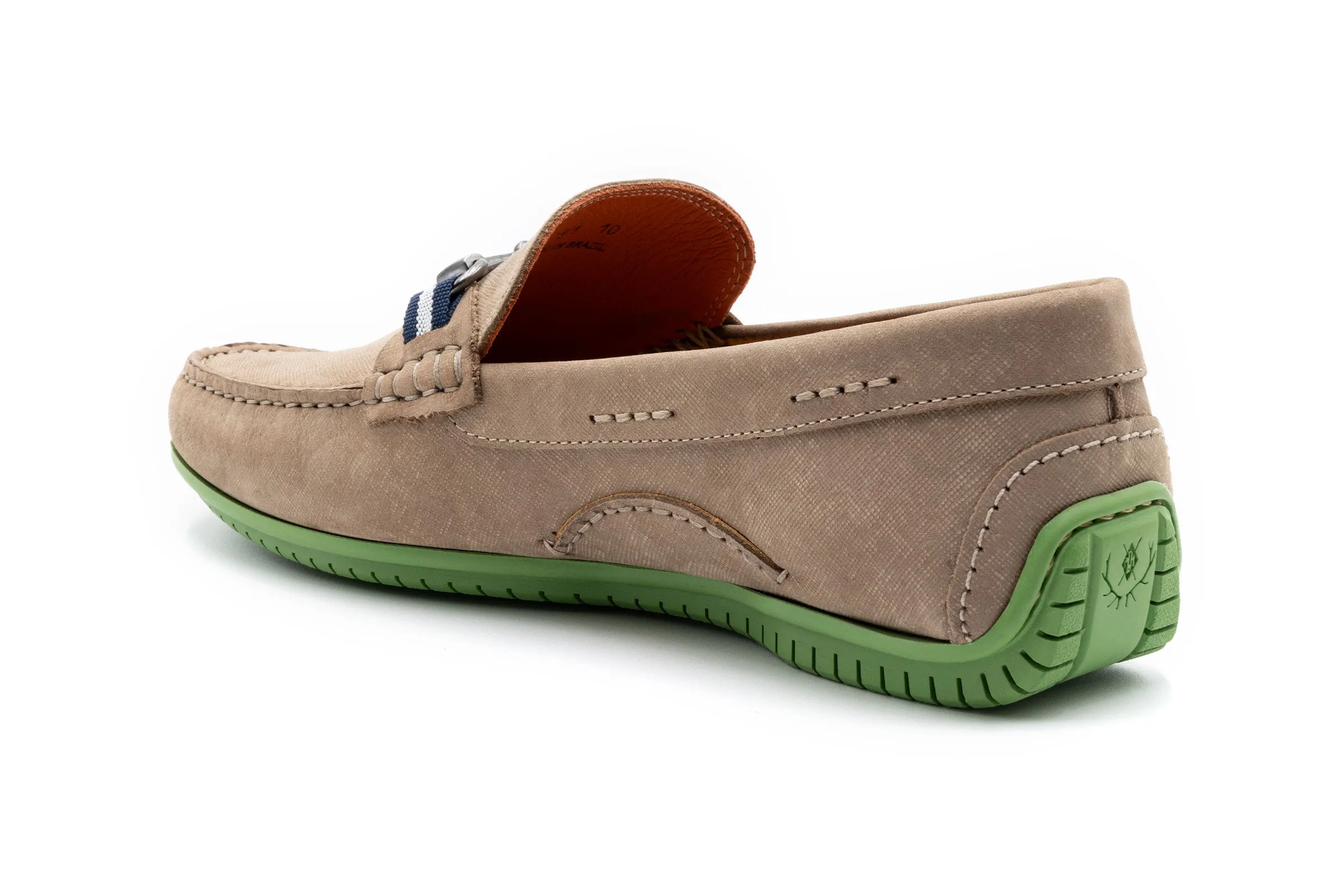 Bermuda Nubuck Horse Bit Loafers - Sand