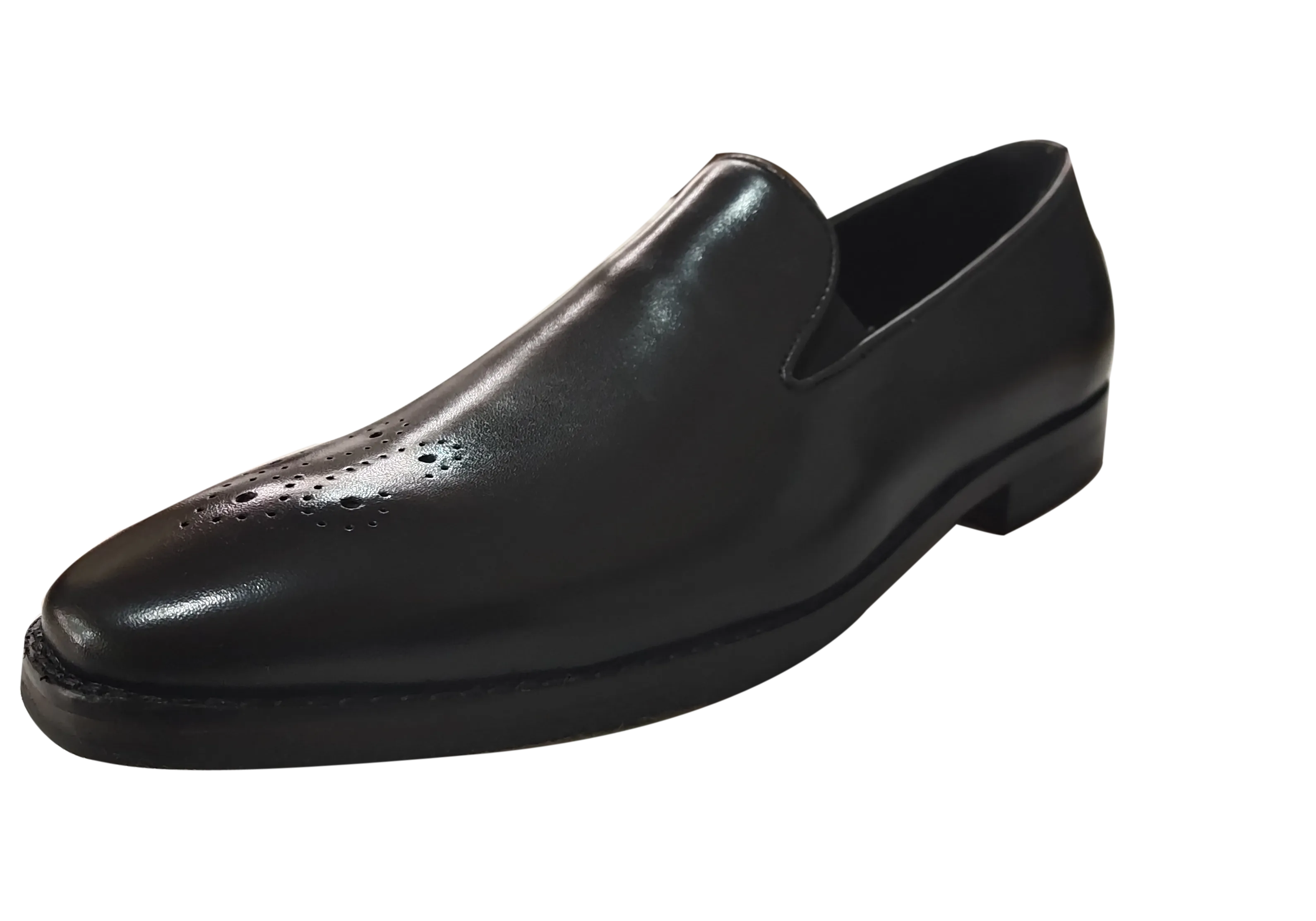 Black Matt Leather Shoes - MMFT011