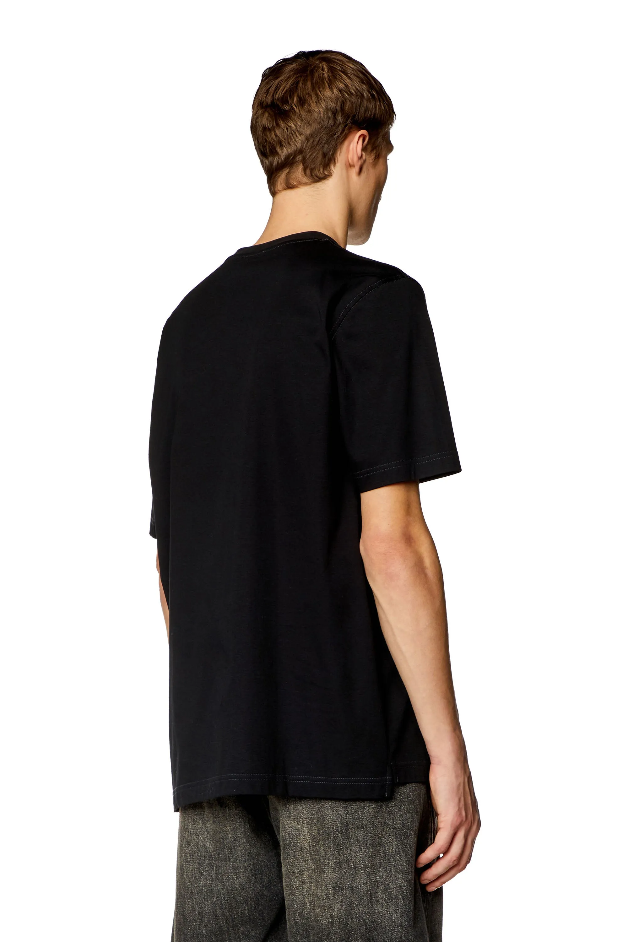 Black T-Must-Slits-N2 T-Shirt