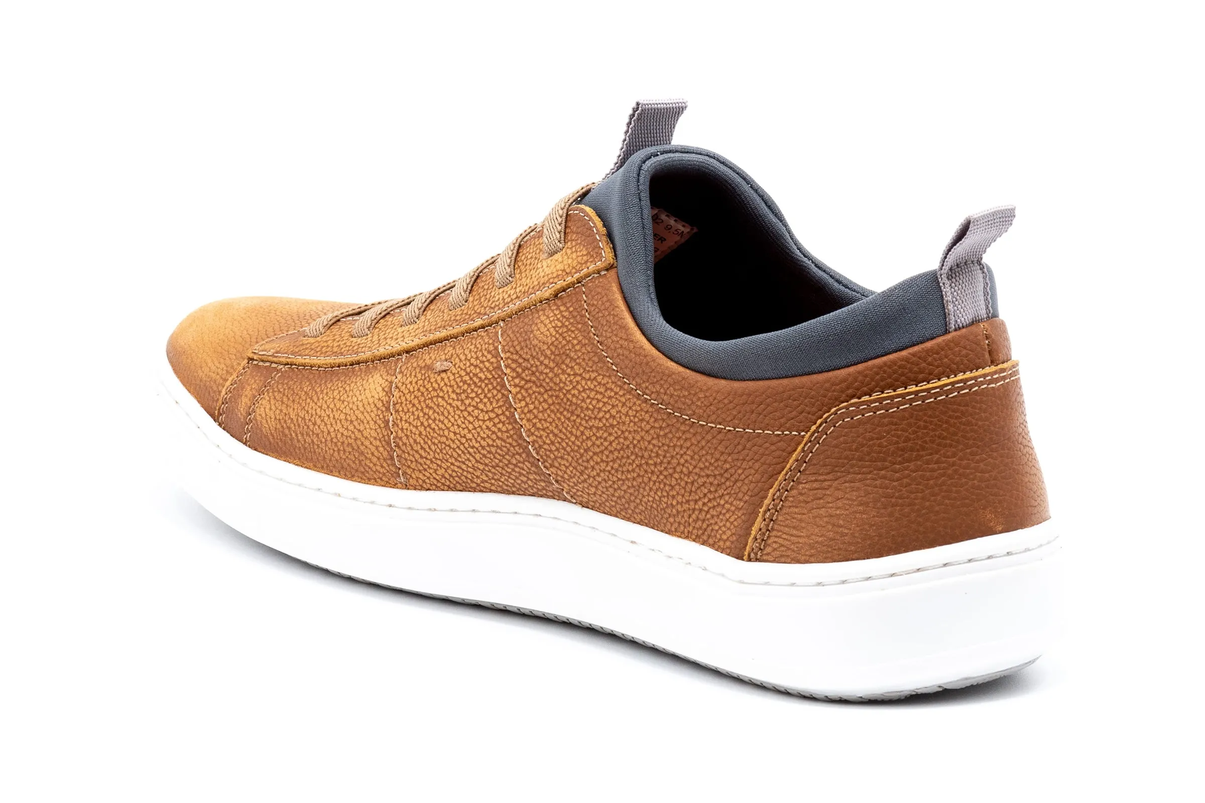 Cameron Pebble Grain Sneakers - Old Saddle