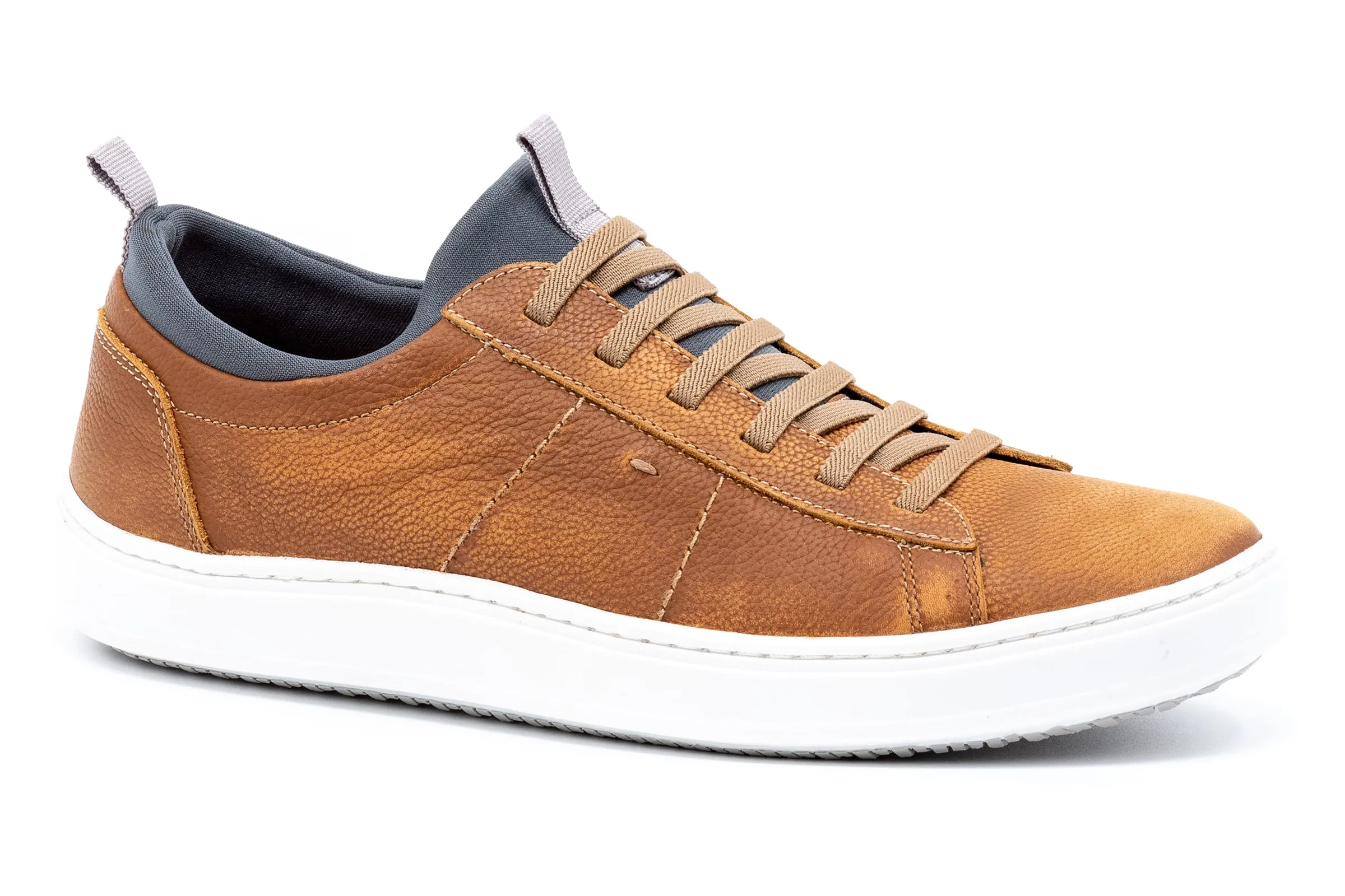 Cameron Pebble Grain Sneakers - Old Saddle