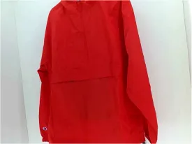 Champion Mens Regular Zipper Rain Jacket Color Red Size Large