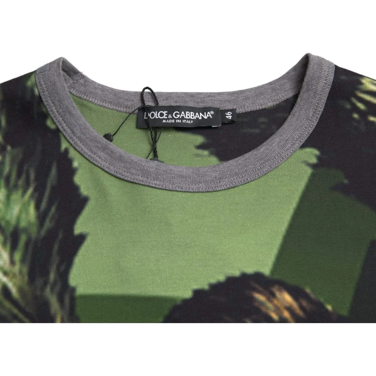 Dolce & Gabbana Green Gorilla Cotton Short Sleeves T-shirt