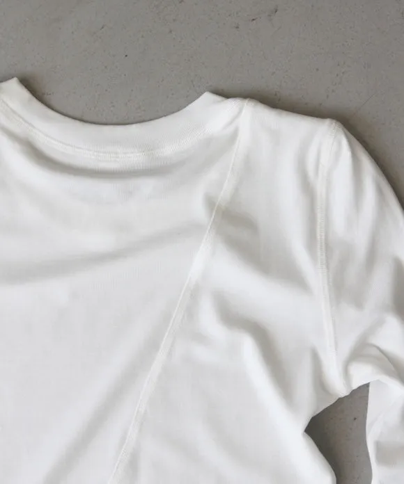 FAX COPY EXPRESS The round neck long sleeve T "WHITE"