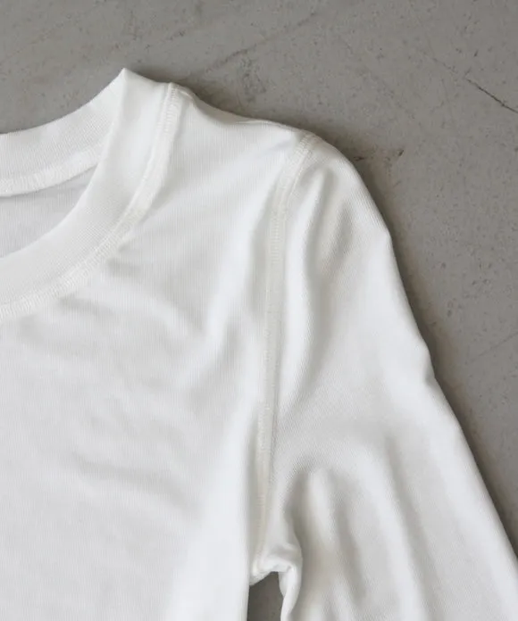 FAX COPY EXPRESS The round neck long sleeve T "WHITE"