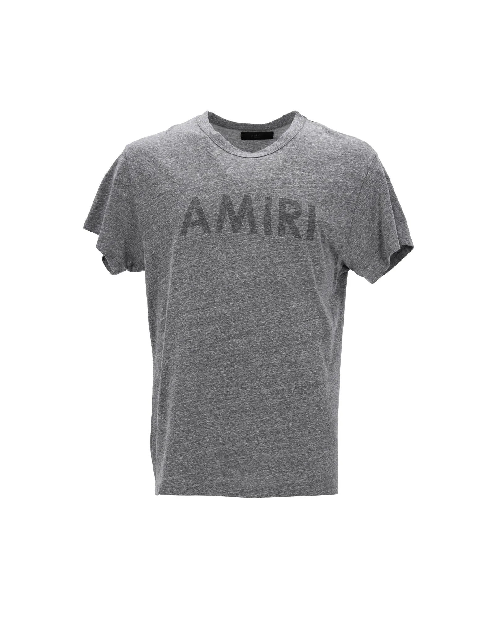 Grey Cotton Logo T-shirt