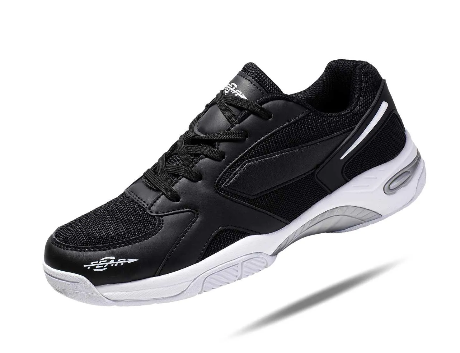 High Arch Firm Support All-In-One Black Walking Shoes For Men