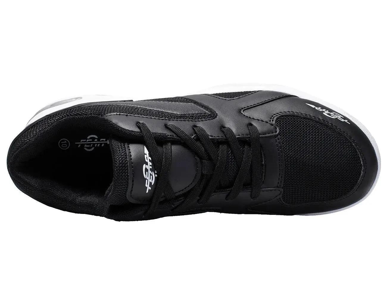 High Arch Firm Support All-In-One Black Walking Shoes For Men