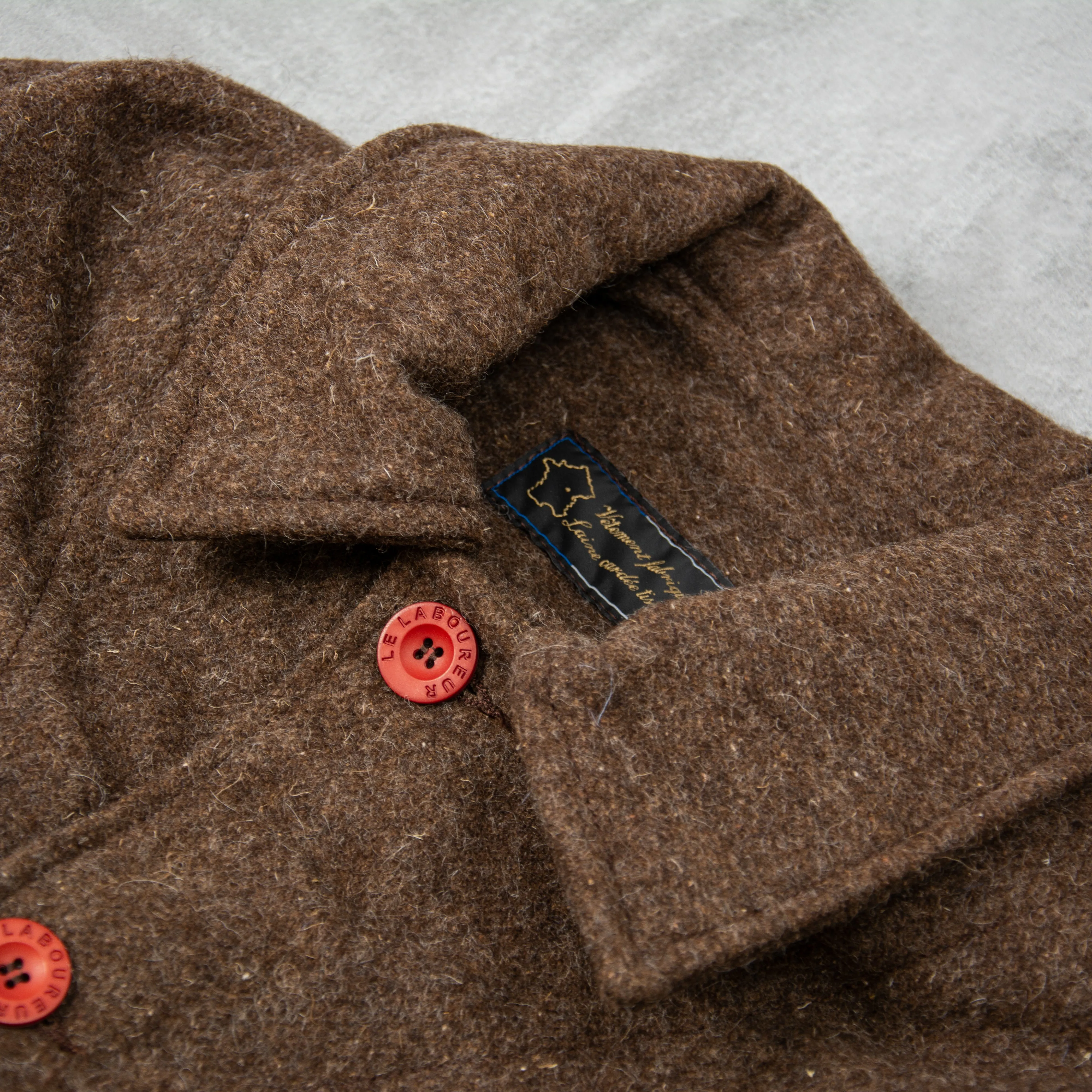 Le Laboureur Wool Work Jacket - Marron Brown