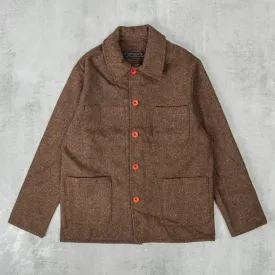 Le Laboureur Wool Work Jacket - Marron Brown