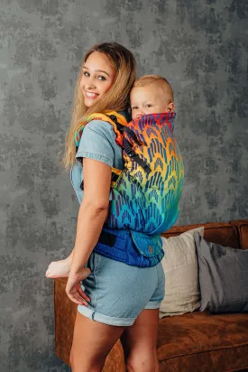 LennyLamb Preschool Carrier Rainbow Chevron