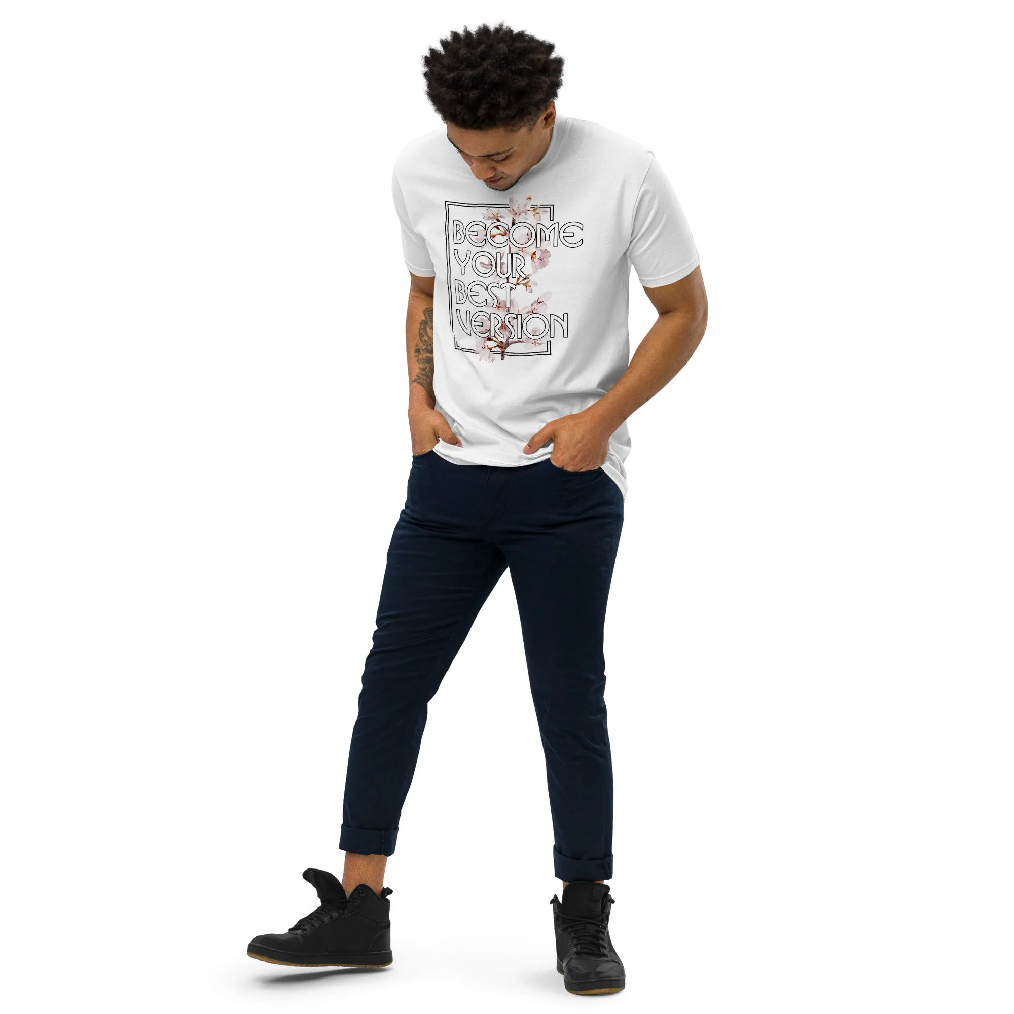 Men’s Brand Slogan And Graphic Tee