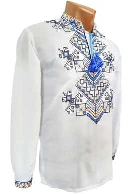 Modern men's embroidered shirt