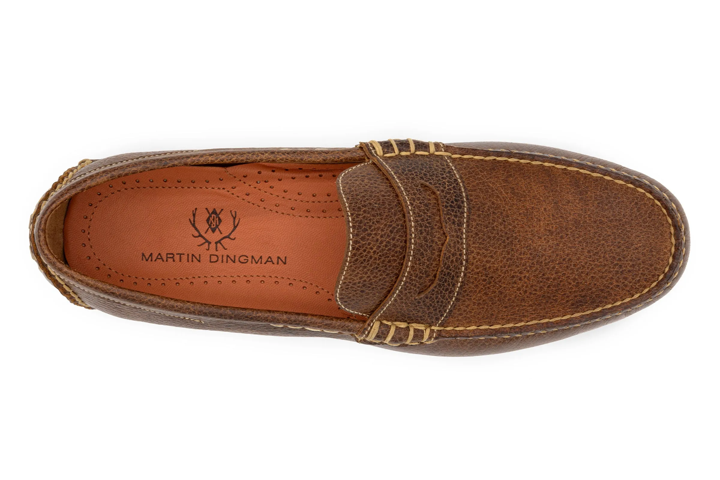 Monte Carlo Water Buffalo Penny Driving Loafers - Oak