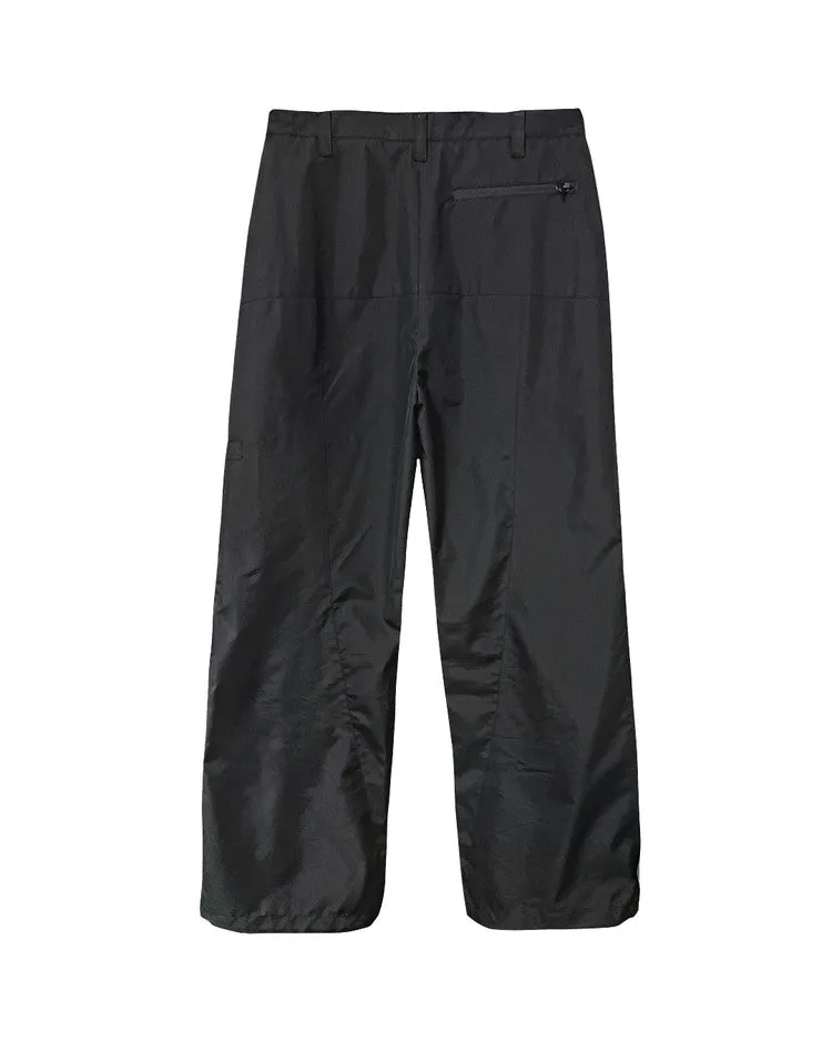 Multi zip pants black