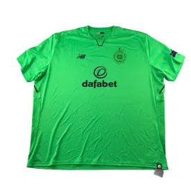 New Balance Celtic FC Football Strip adult size 4XL neon green short sleeve