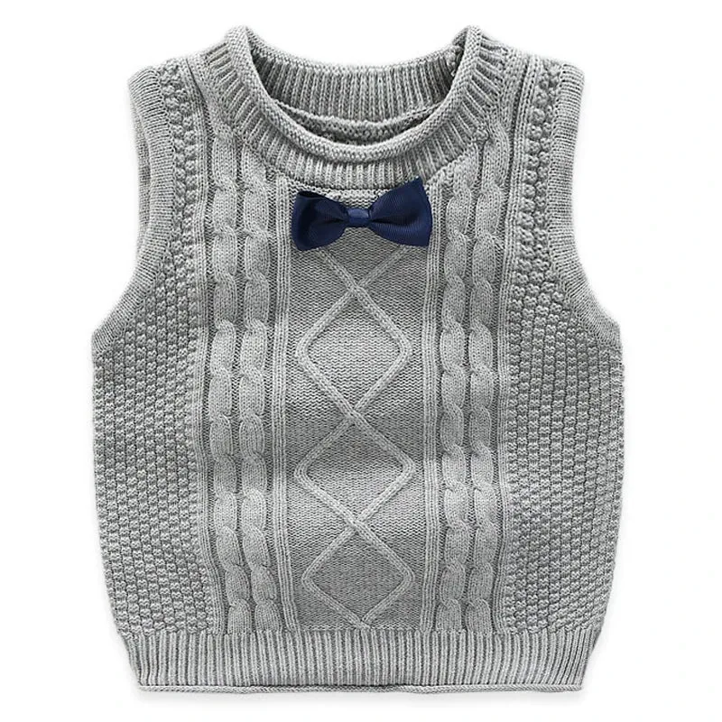 New Children's Vest for Boys Spring Autumn Knitted Baby Vests Fashion Waistcoat for Boys Baby Clothes Kids Tops Jackets colete