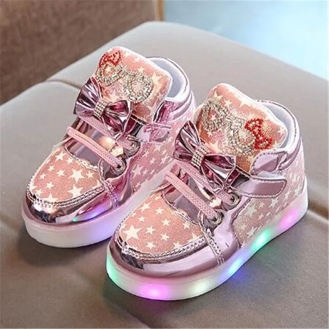 New Glowing Sneakers Children Light Shoes  Flat