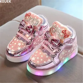 New Glowing Sneakers Children Light Shoes  Flat