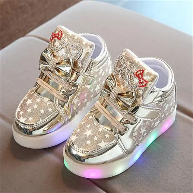 New Glowing Sneakers Children Light Shoes  Flat