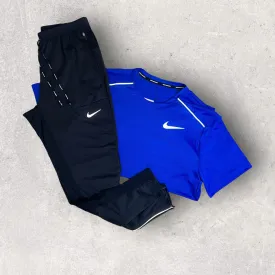 NIKE MILER 1.0 TROUSER SET - ROYAL BLUE / PHENOM ELITE BLACK PANTS