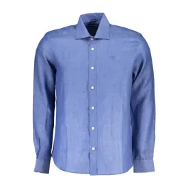 North Sails Blue Linen Men Shirt