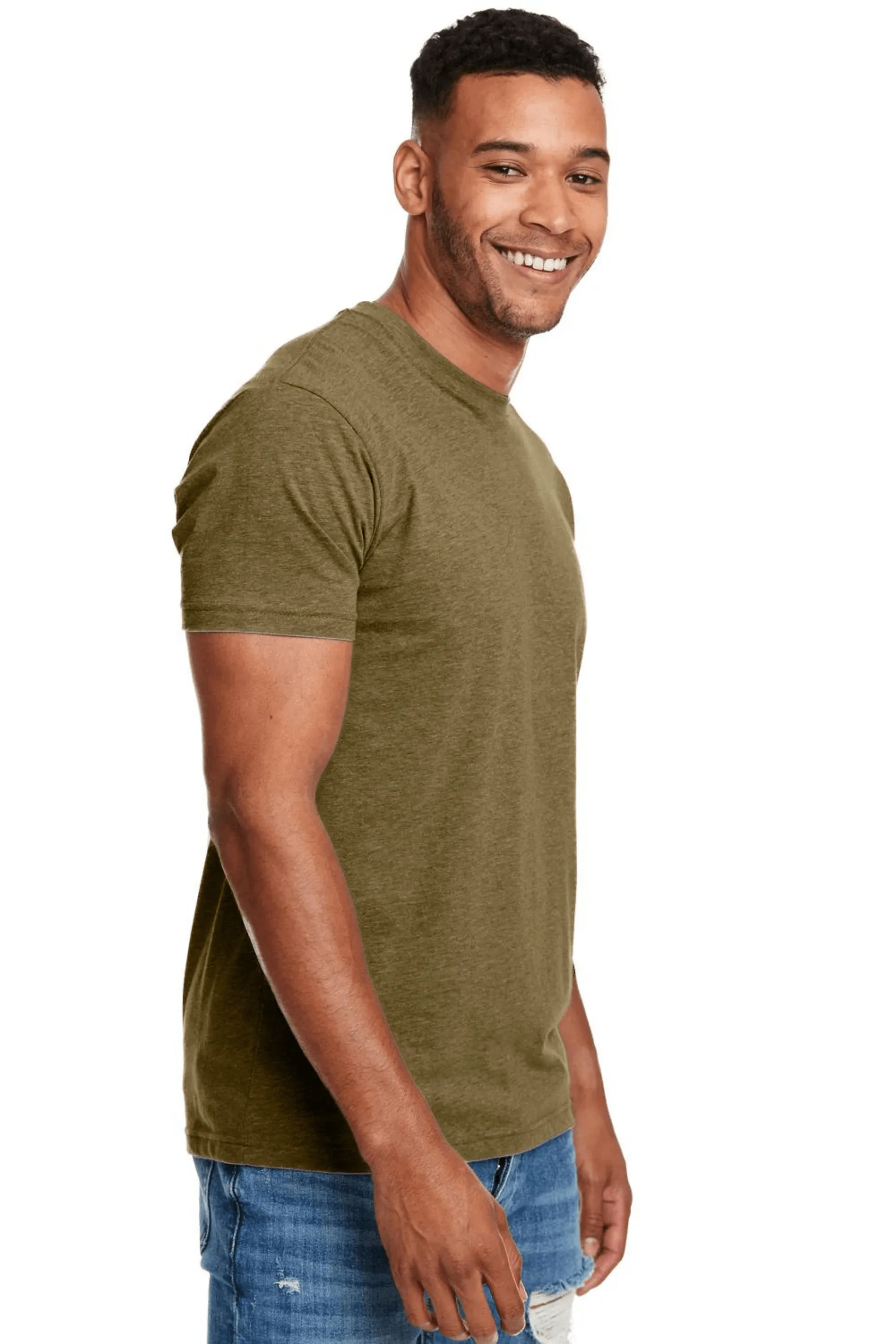 Olive Green Muscle Fit Short Sleeve T-Shirt