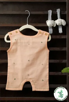 Peachy Peach Bamboo Fabric Onesie