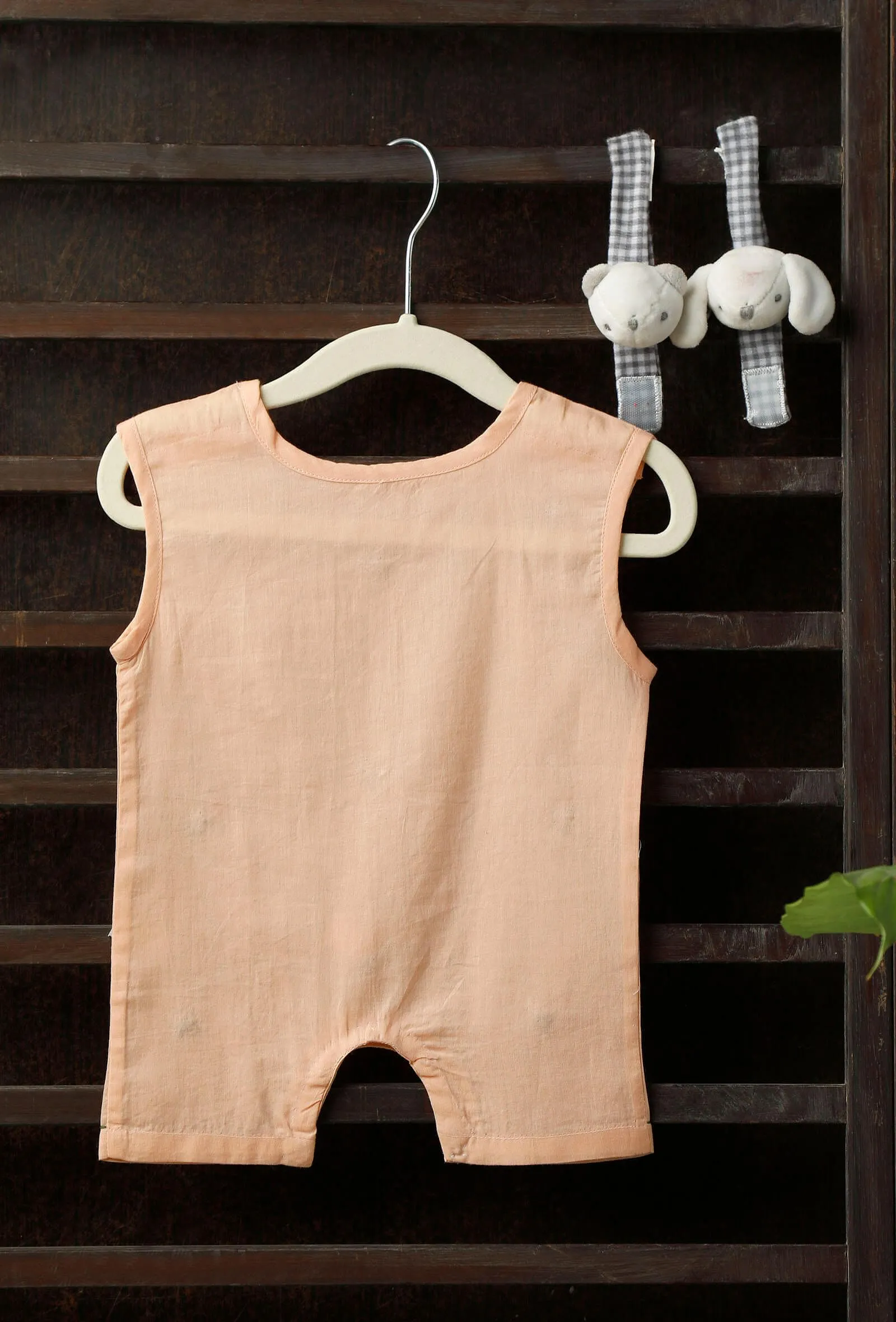 Peachy Peach Bamboo Fabric Onesie