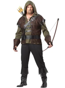 Robin Hood Plus Size Mens Fancy Dress Costume