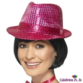 Sequin Trilby Hat