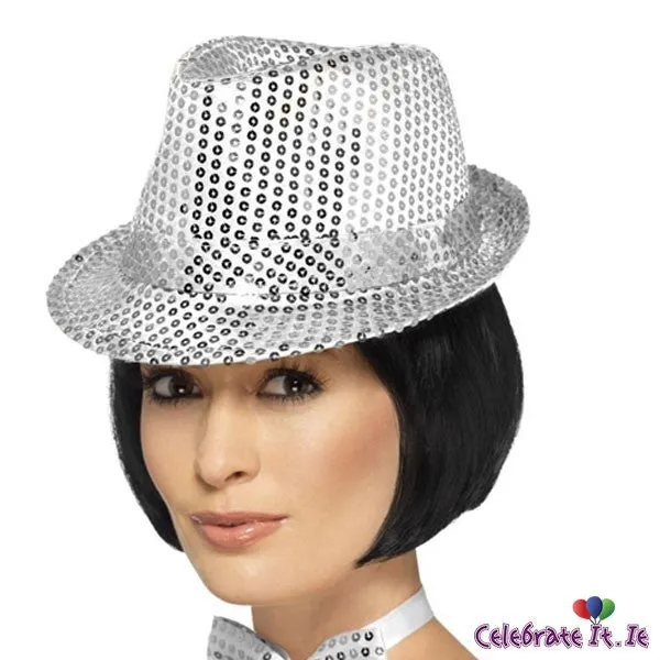 Sequin Trilby Hat