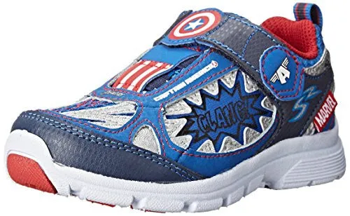 Stride Rite Toddlers Avengers Captain America Light-up Athletic Shoe