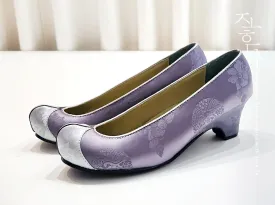 Women Hanbok Shoes in Purple Kkotshin